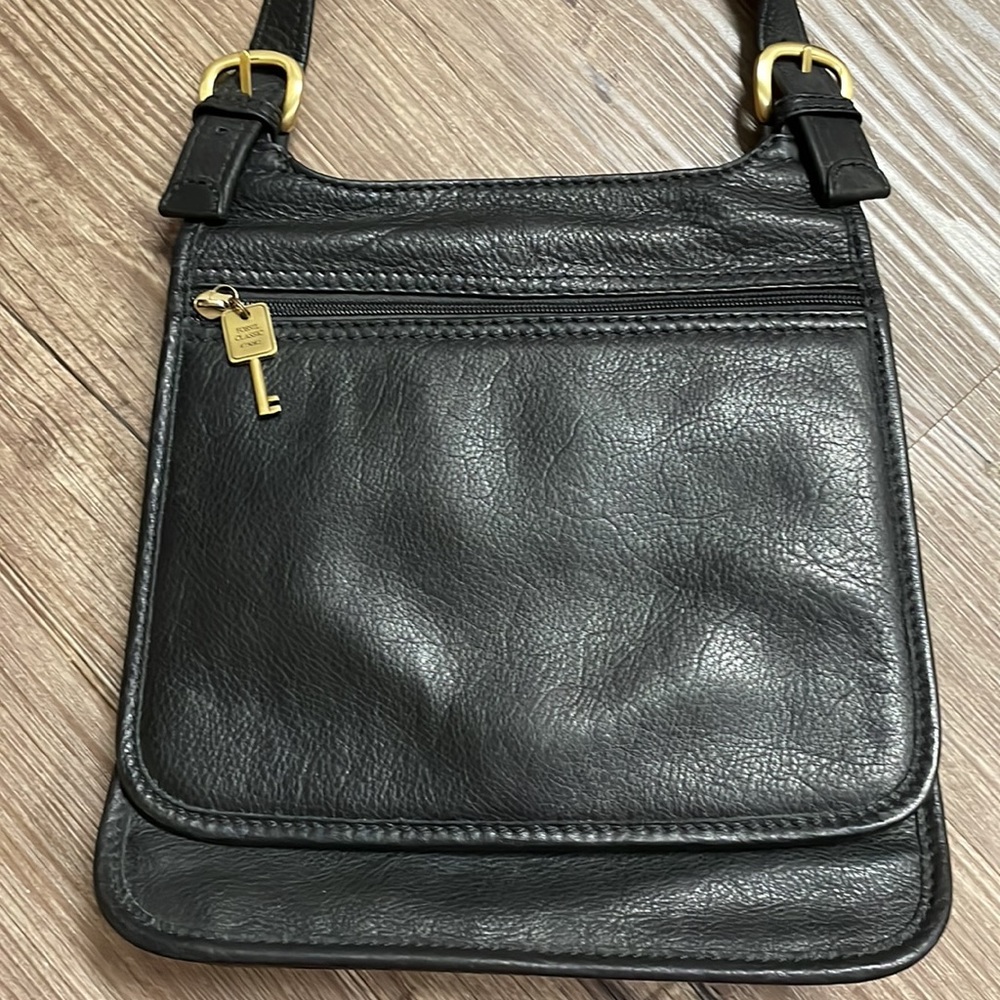 Fossil Real Leather Unisex Crossbody